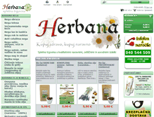 Tablet Screenshot of herbana.si